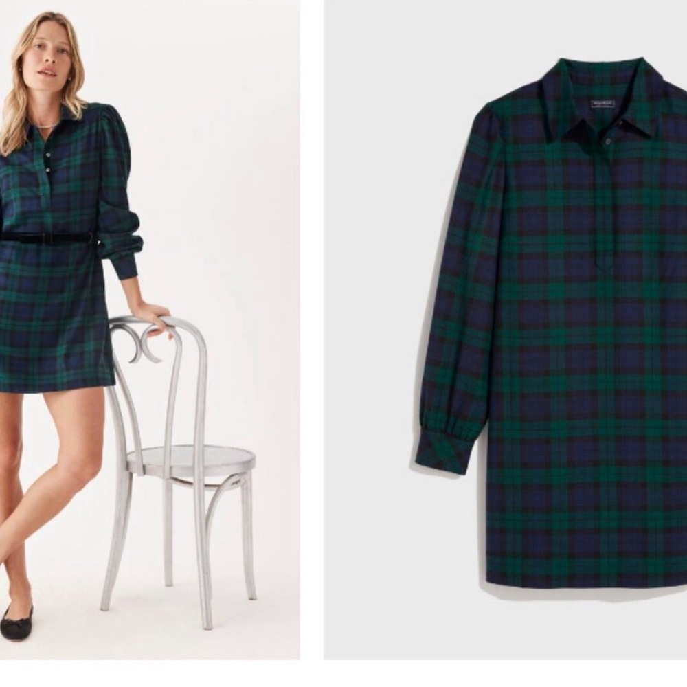 Vineyard Vines Pippa Plaid Shirt Dress Medium